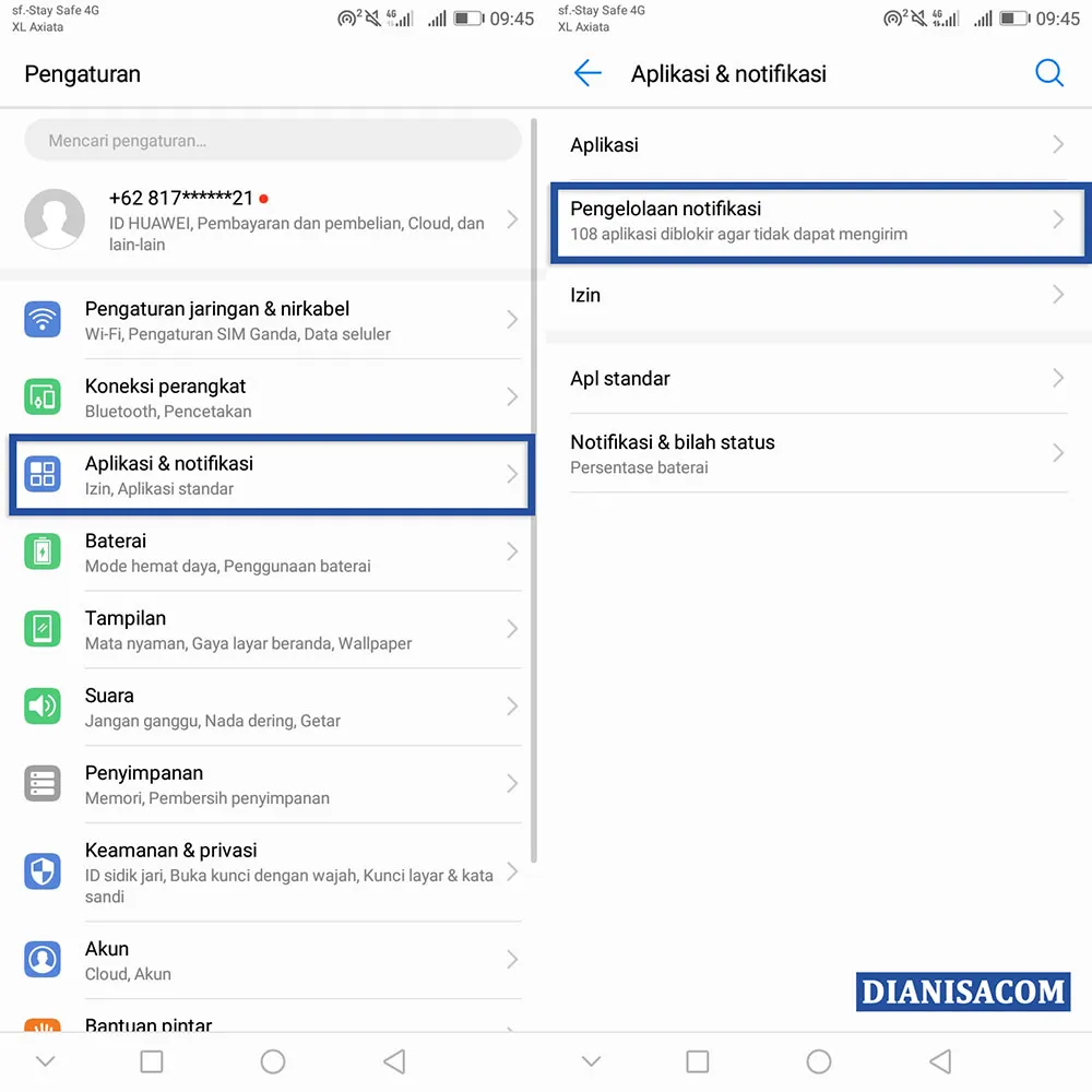 1 Pengaturan Notifikasi Aplikasi Android