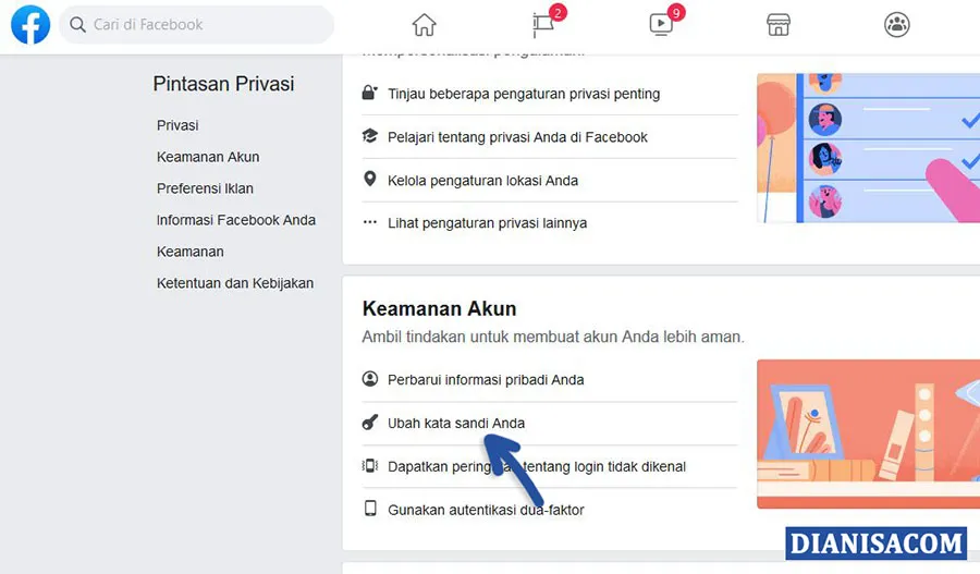 3 Ganti Kata Sandi Facebook Browser