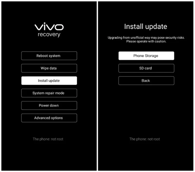 Flashing VIVO Lewat Recovery Mode