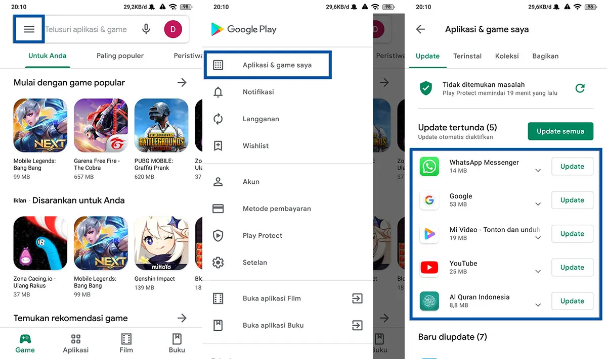 Perbarui Aplikasi Android
