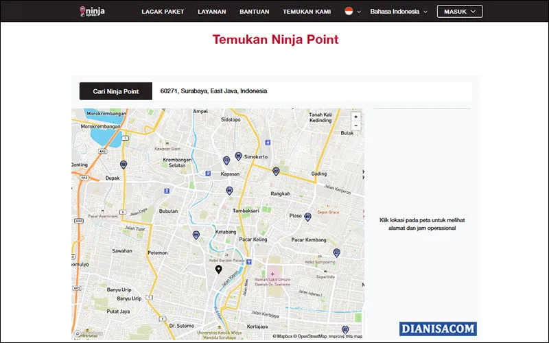 Website Lacak Ninja Point