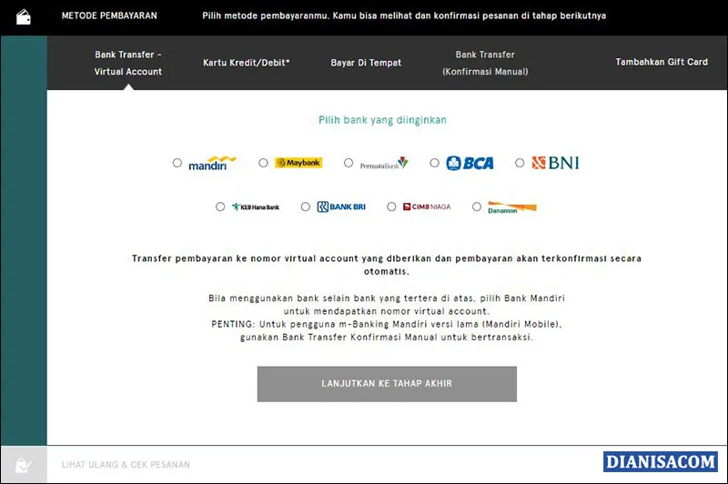 Metode Pembayaran Zalora