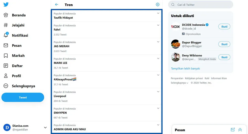 Trending Topics Twitter