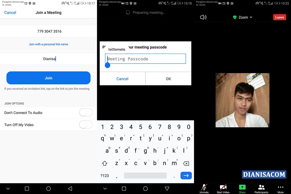 2 Masukkan ID Meeting Zoom