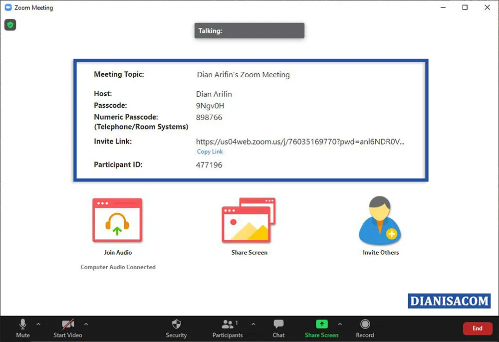 3 Link Invite untuk Zoom Meeting
