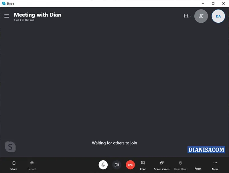 3 Tampilan Meeting Skype