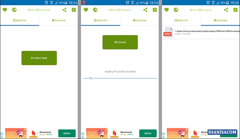 EPUB to PDF Converter