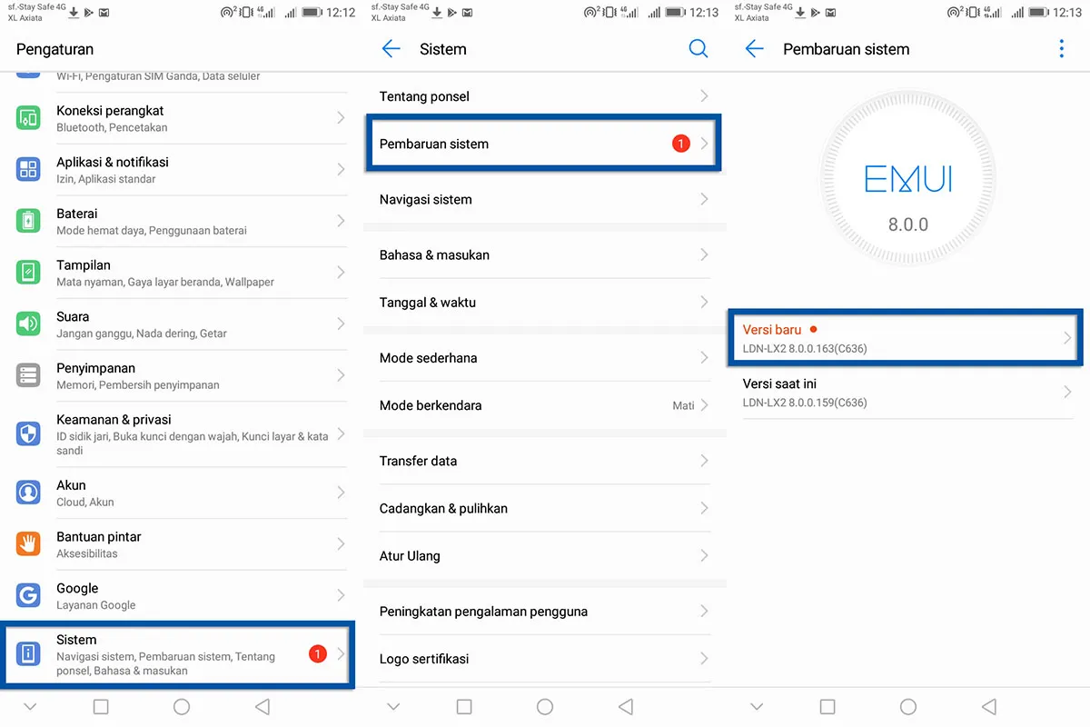 Perbarui sistem Android