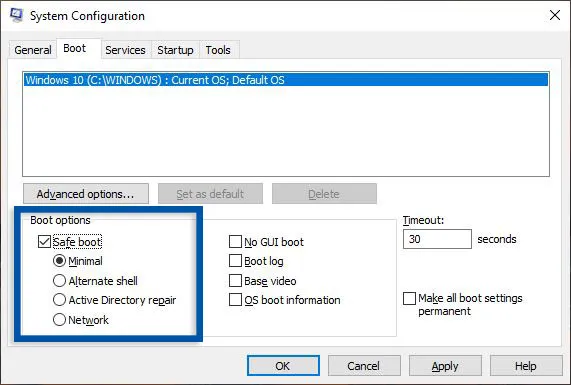 Aktifkan Safe Mode Windows