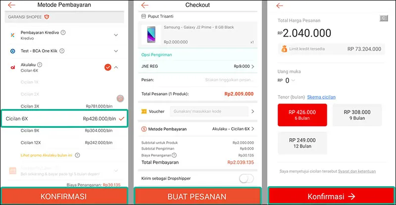 Bayar Shopee Via Akulaku