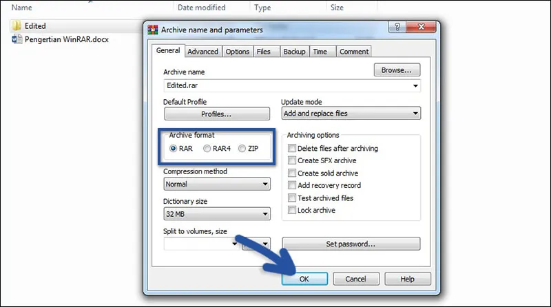 Cara Kompresi File WinRAR