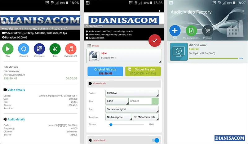 Konvert WMV Video Factory