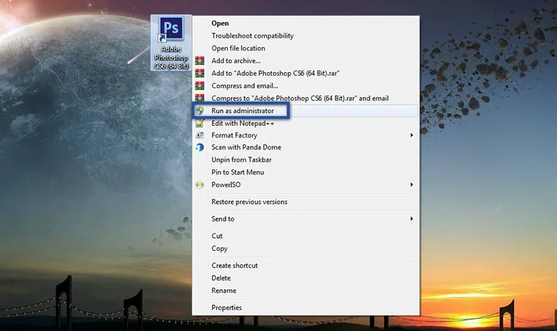 Jalankan Sebagai Administrator