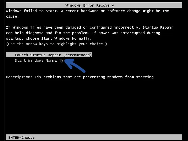1. Start Windows Normally