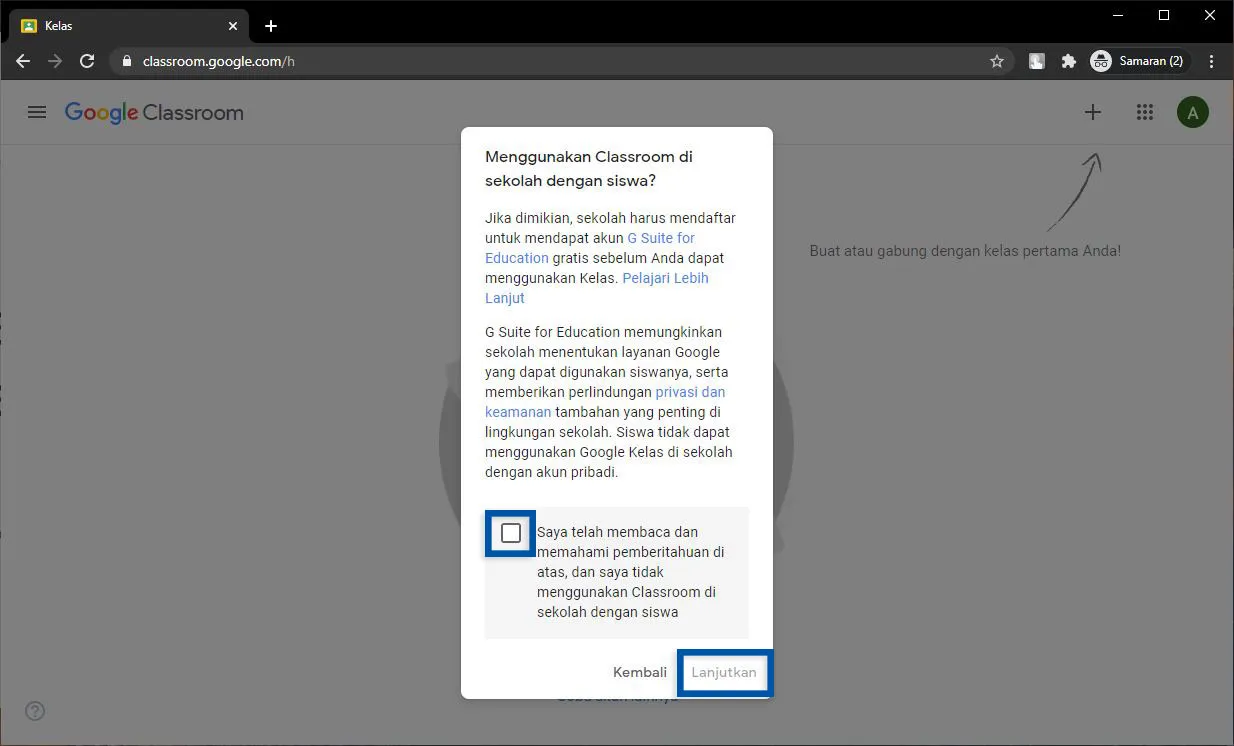 2 Kebijakan Privasi Google Classroom