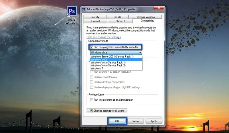 Menggunakan Compatibility