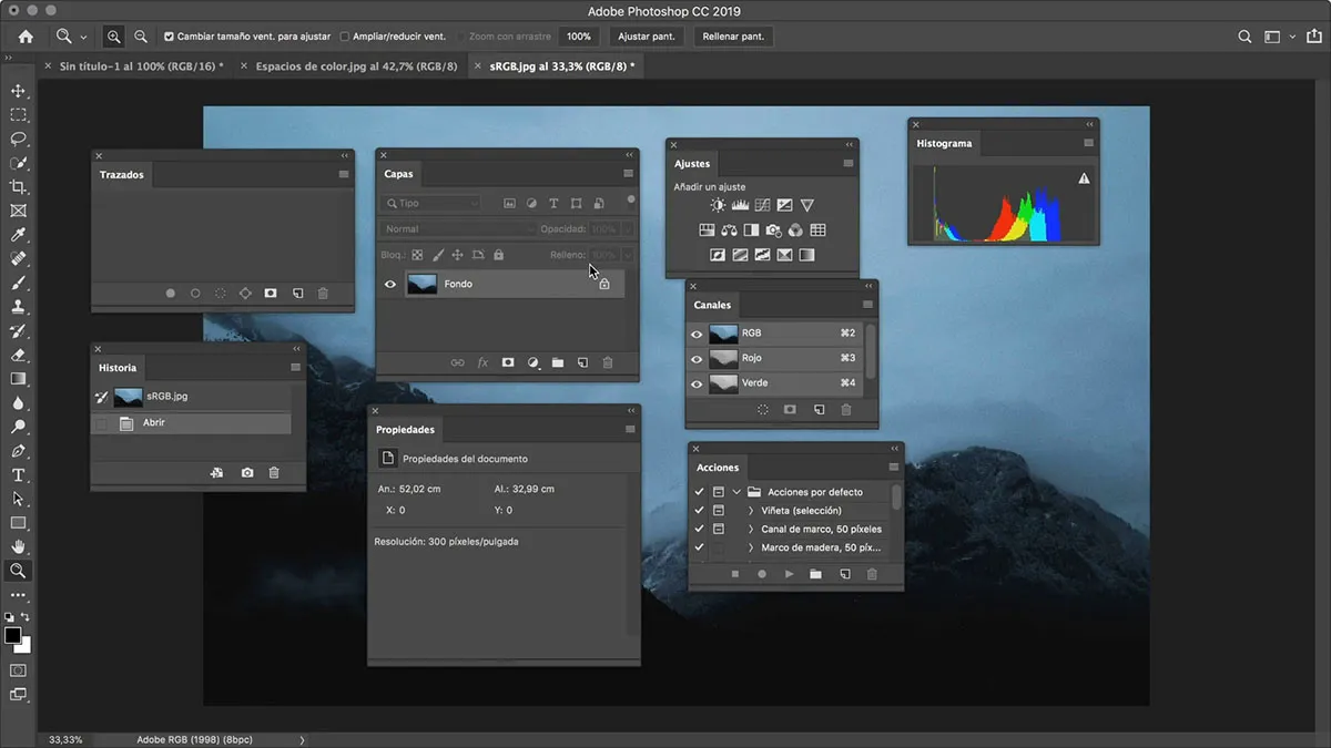 Tools dan Bagian menu Adobe Photoshop