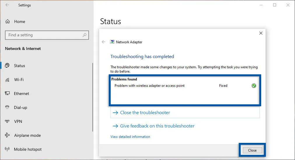 Proses Perbaikan Network Windows