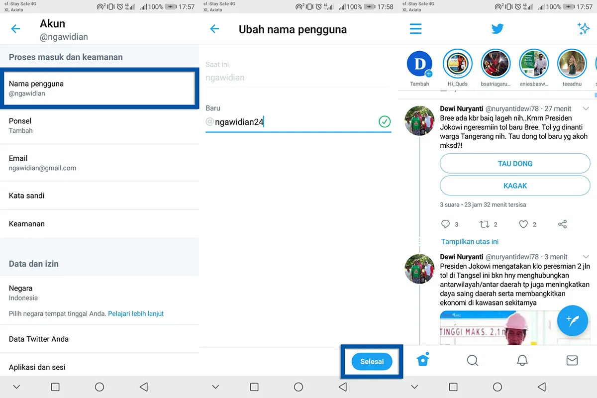 2 Ganti Username Twitter