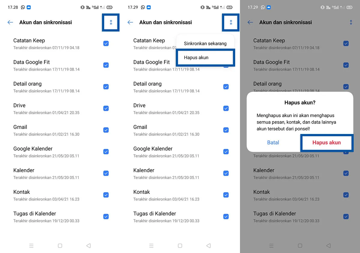 2 Keluar Akun Google Realme