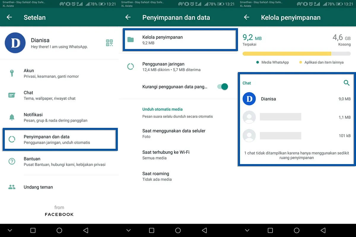 Bersihkan File WhatsApp