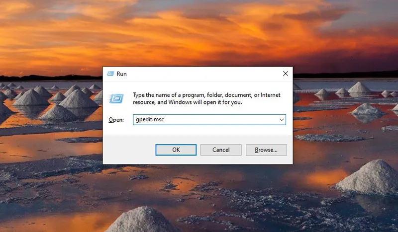 Buka Group Policy Editor