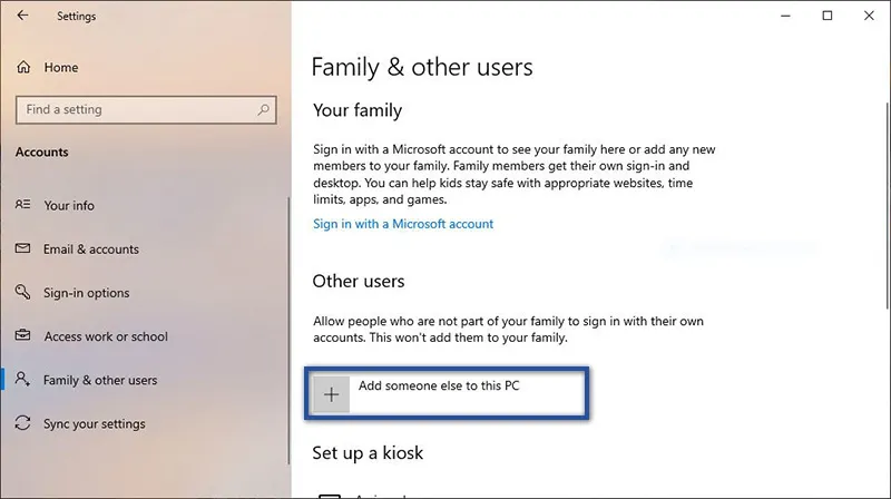 Menambahkan Akun Microsoft