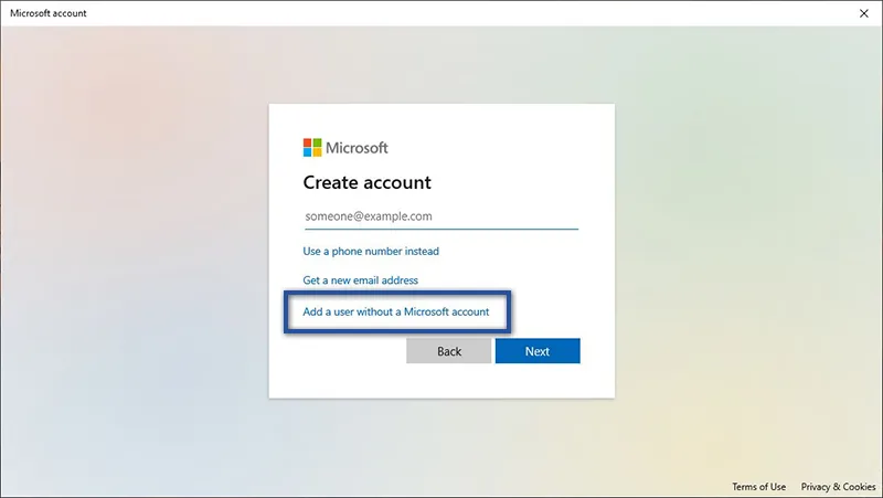 Menambahkan User Tanpa Akun