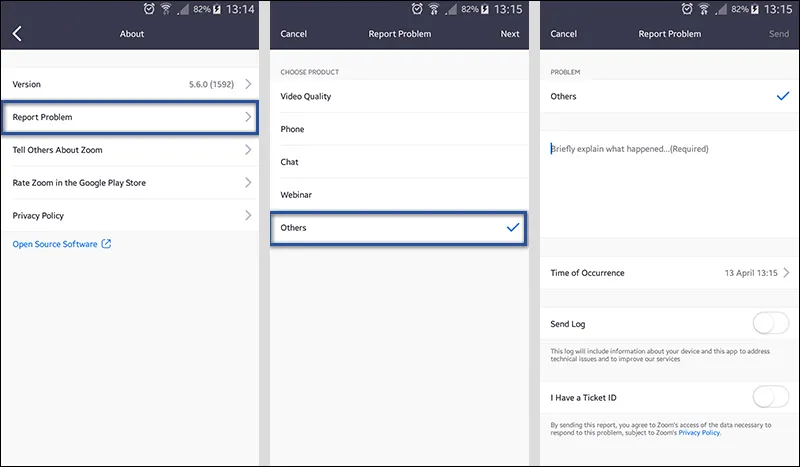 Mengubungi Call Center Zoom
