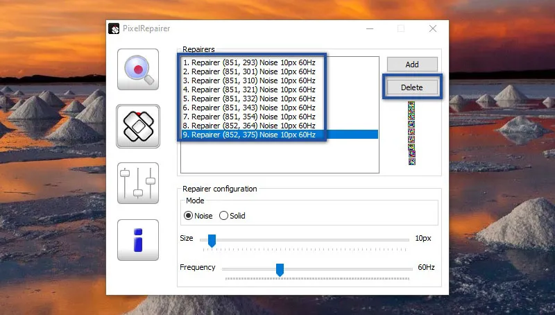 Delete PixelRepairer