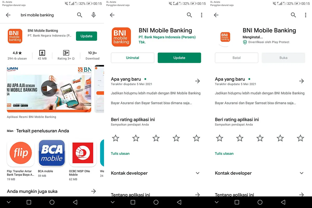 Update BNI Mobile Banking