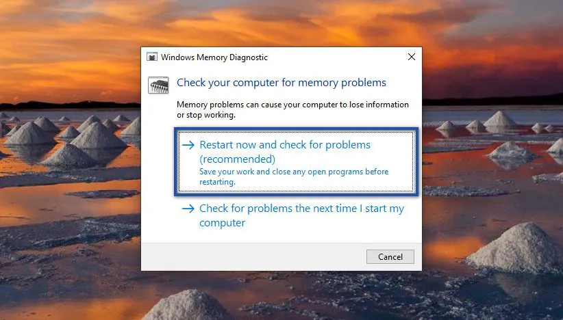 Windows Memory Diagnostic