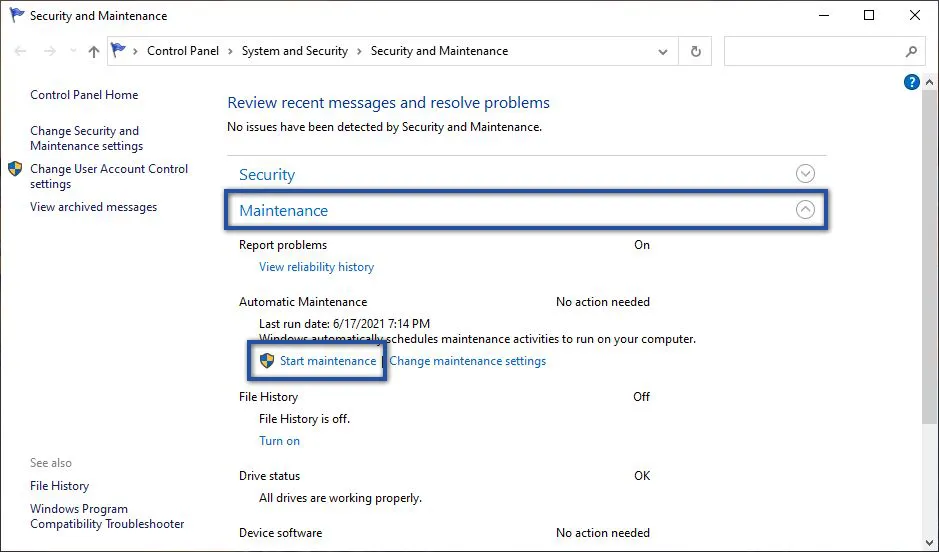 Action Center Windows 10