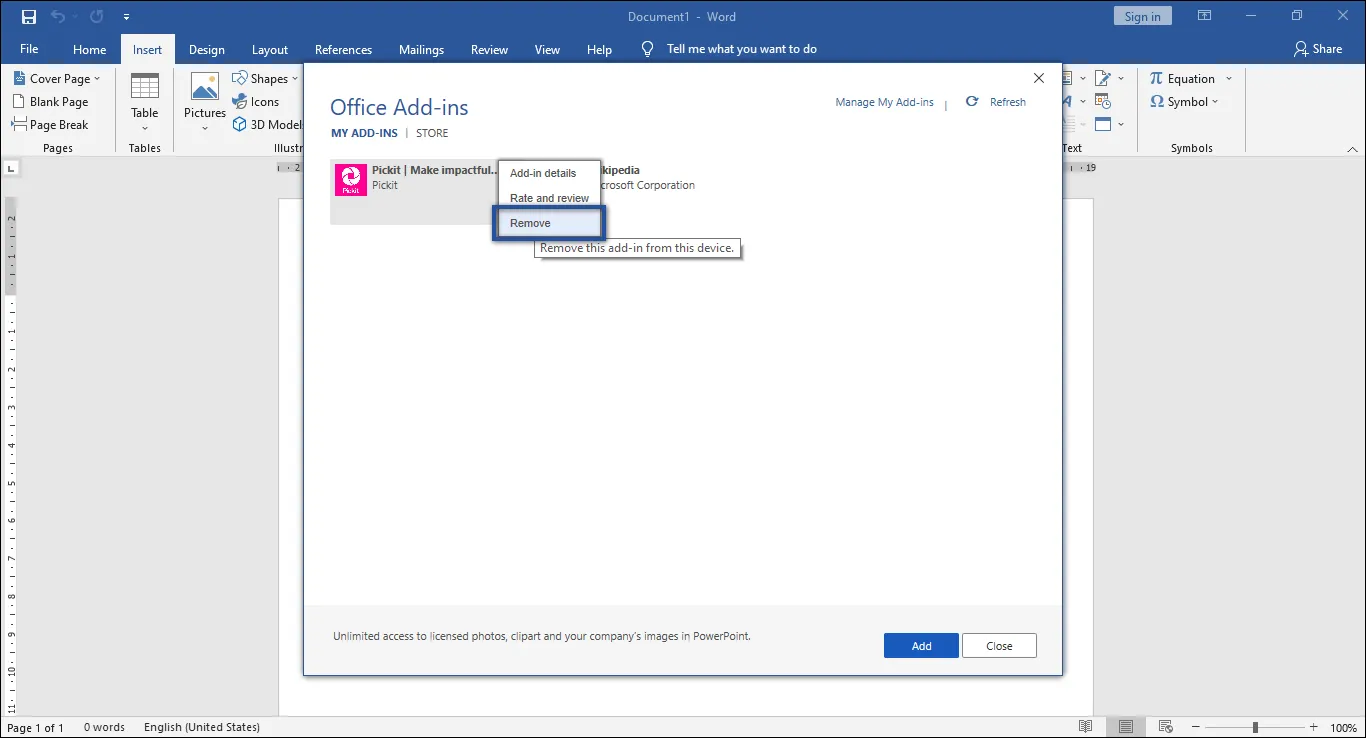 Microsoft Word Not Responding