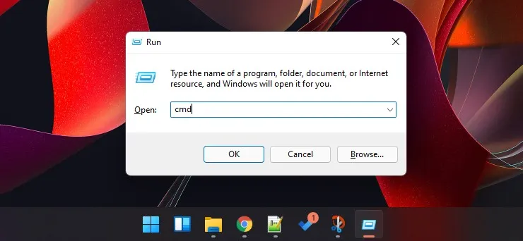1 Buka CMD dengan Windows Run