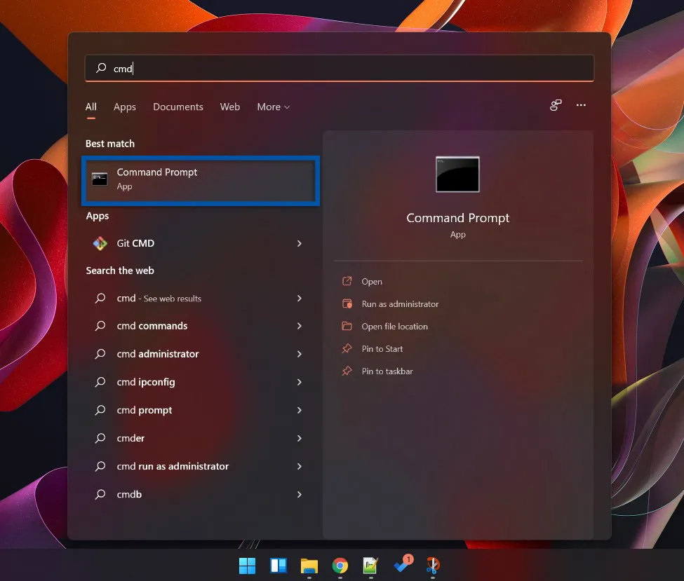 1 Buka Command Prompt di Windows 11