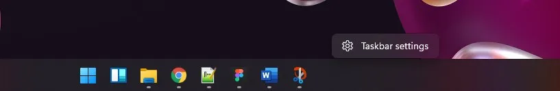 1 Buka Taskbar settings Windows 11
