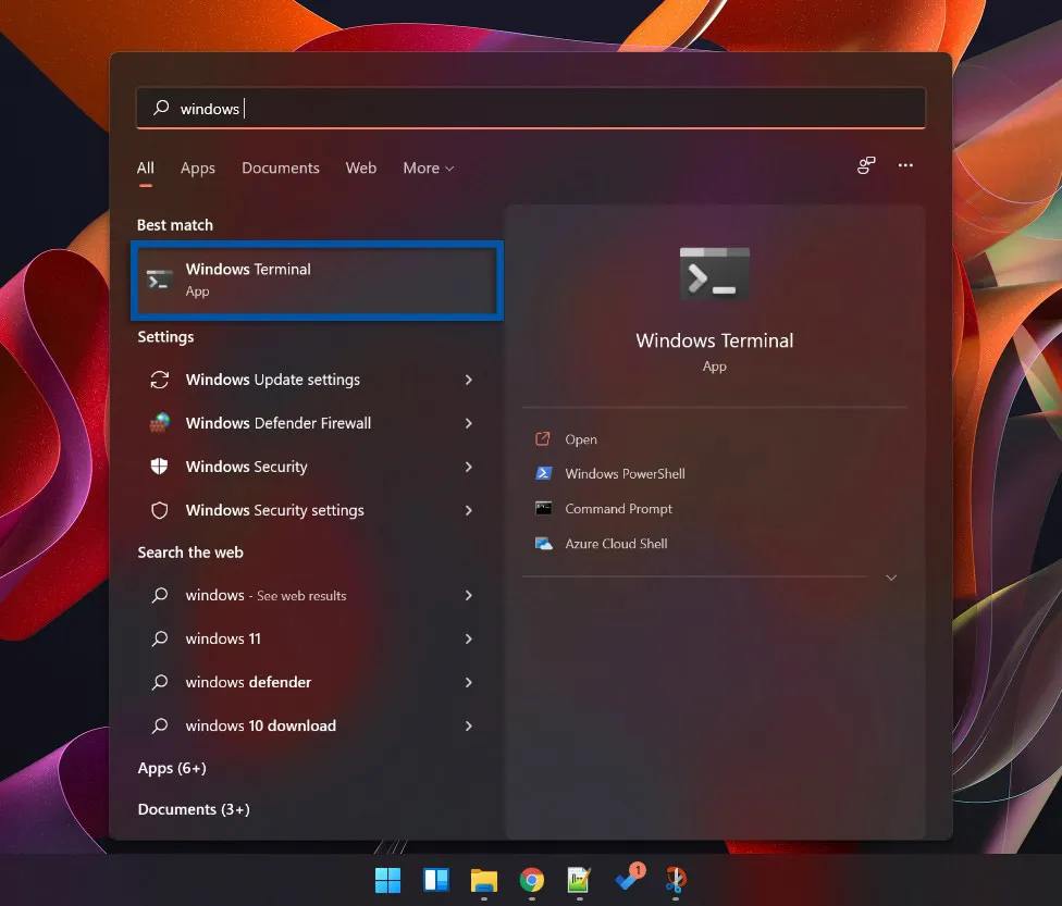1 Buka Windows Terminal di Windows 11