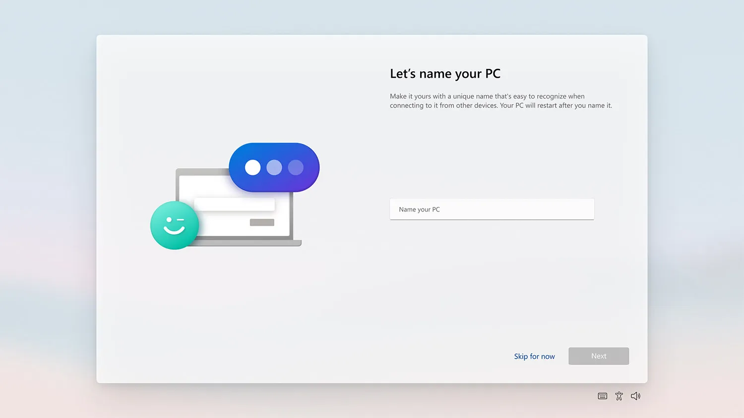 Instalasi untuk nama PC Windows 11