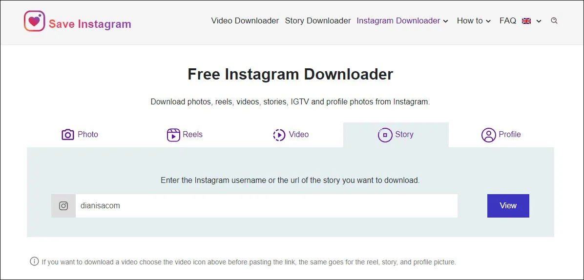 1 Tulis username Instagram