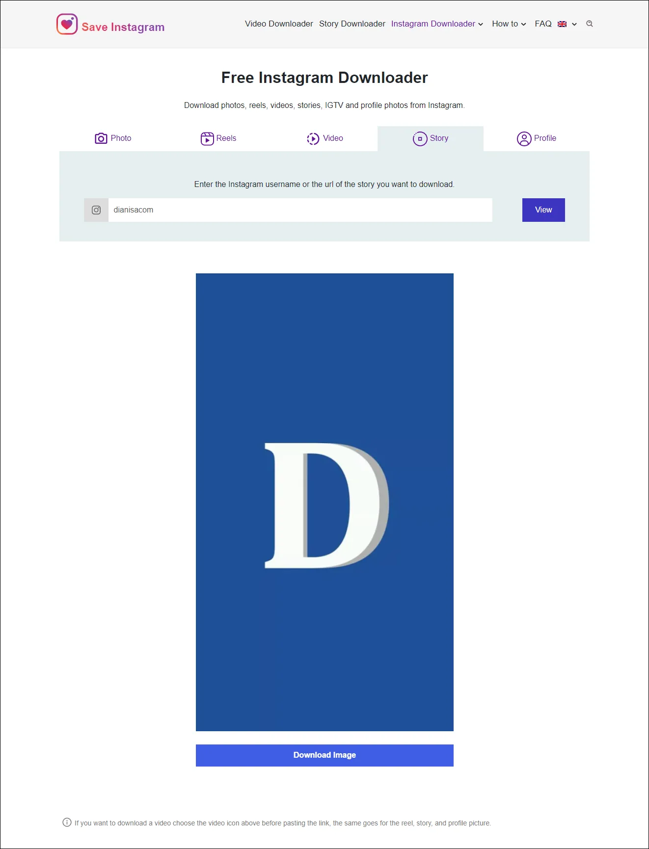 2 Download story Instagram
