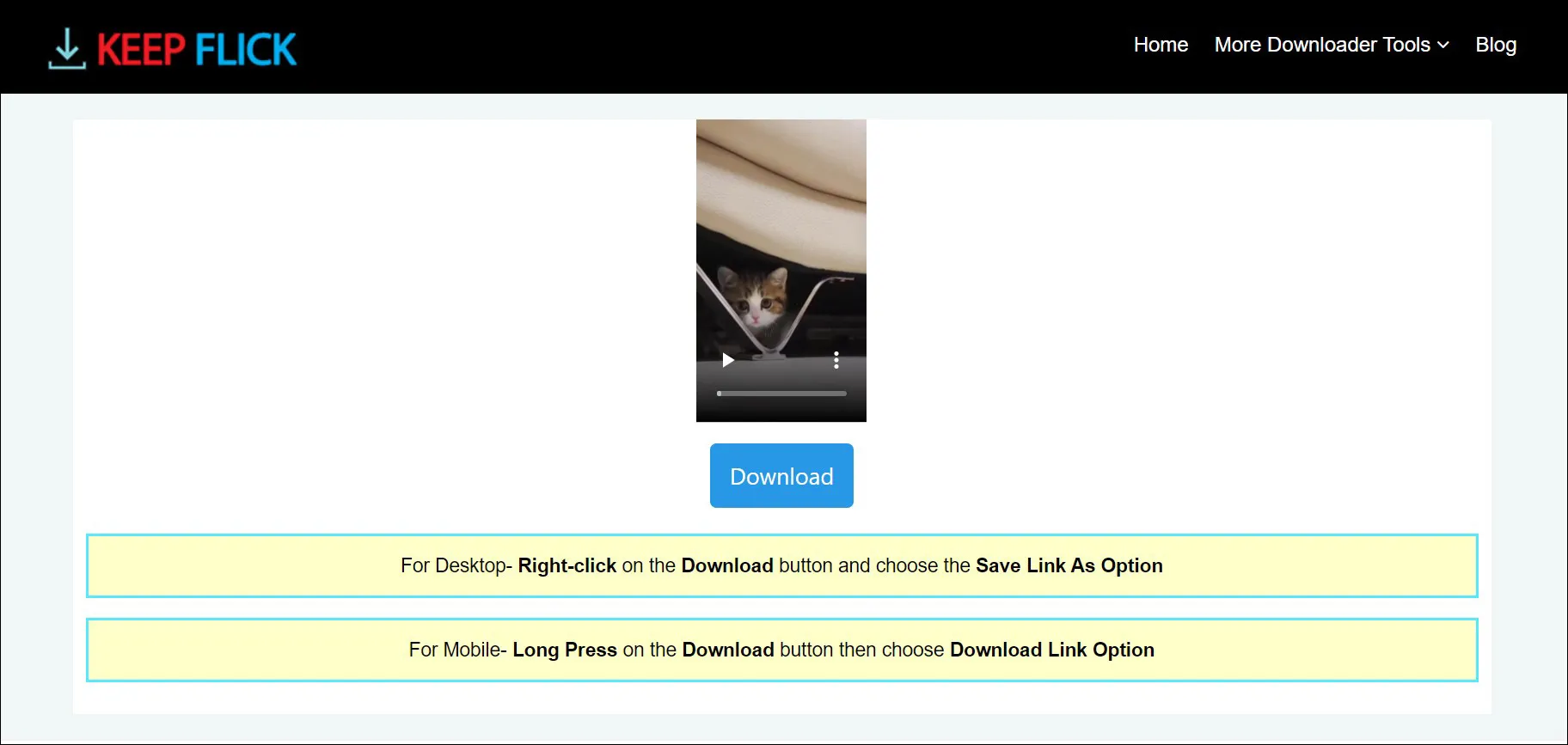 2 Download video Pinterest dari KEEP FLICK