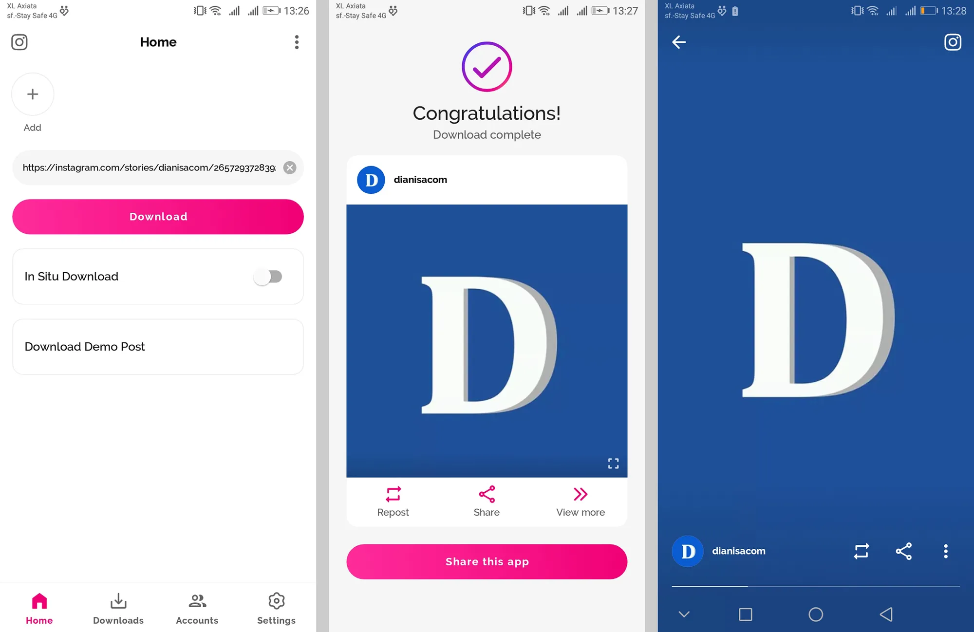 Downloader for Instagram