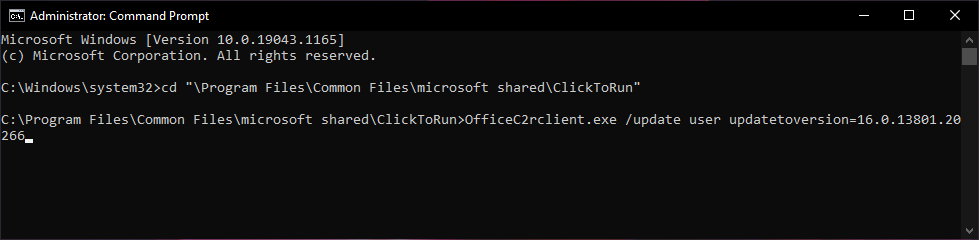 Perintah Update Office CMD