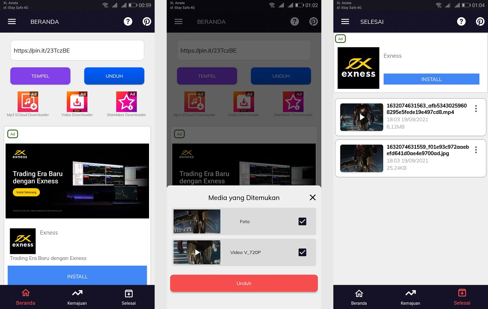 Video downloader for Pinterest