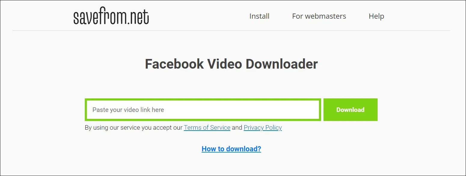 1 Akses halaman savefrom