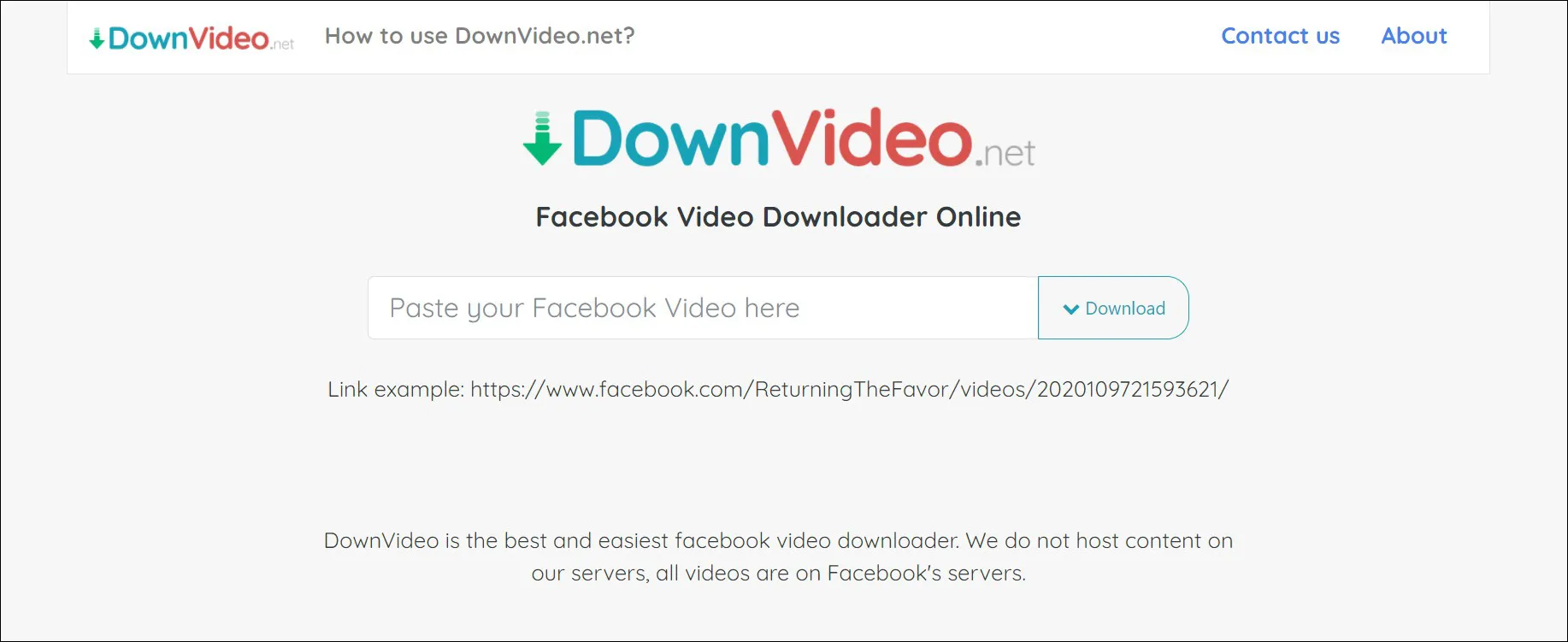 1 Buka situs DownVideo