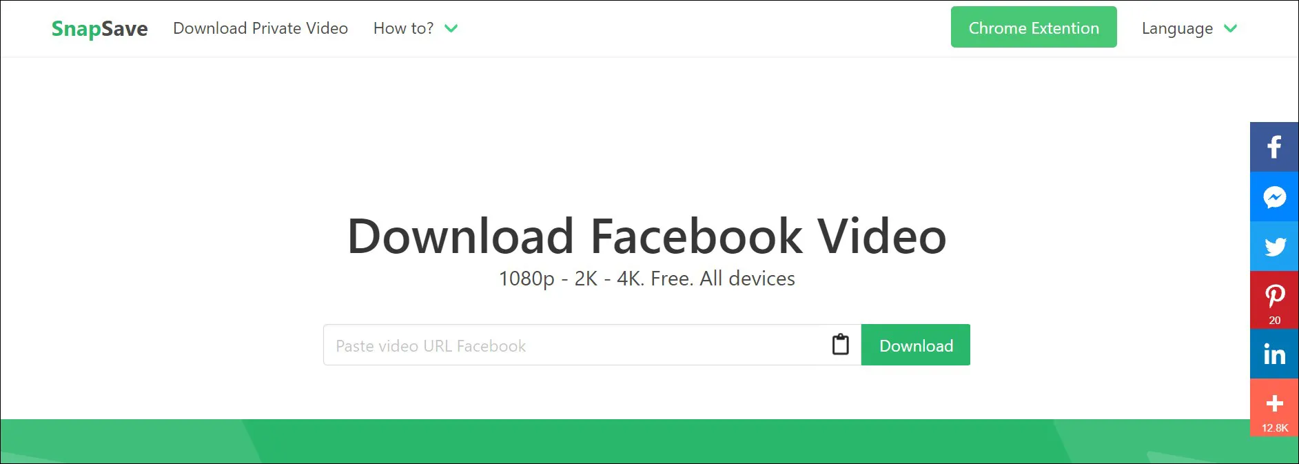 1 Buka situs SaveSnap