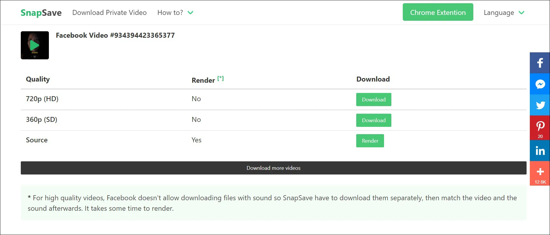 2 Pilih kualitas video yang Anda inginkan