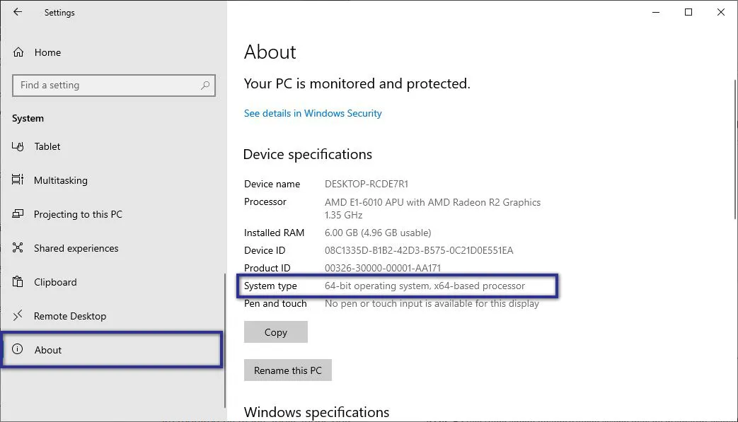 Cek Spesifikasi Perangkat
